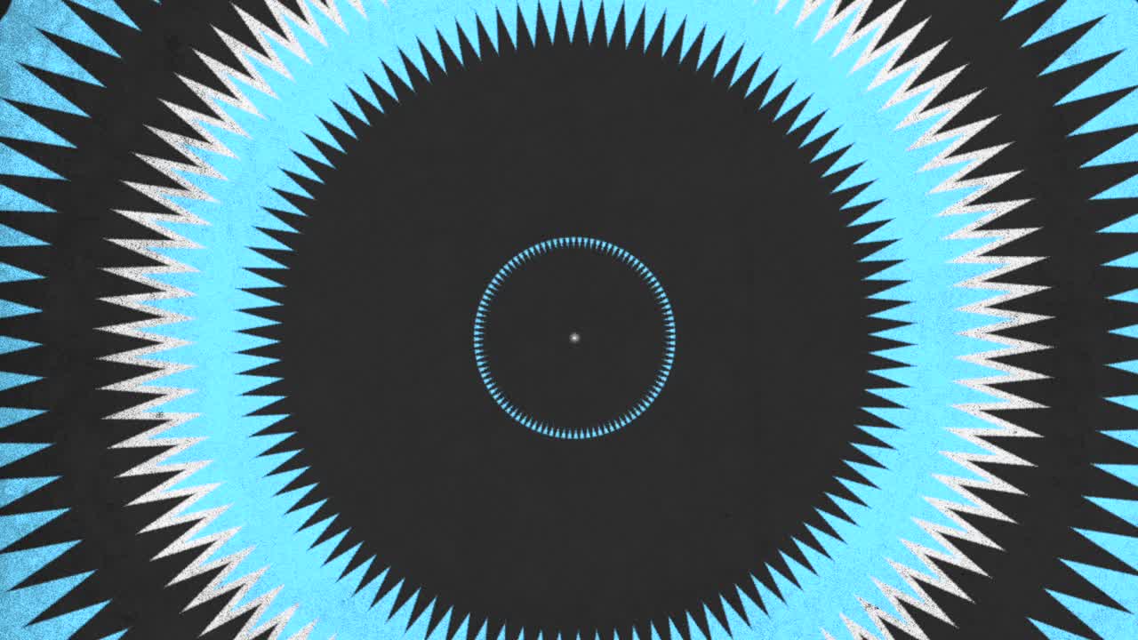 diseño minimalista de patrón circular azul y blanco