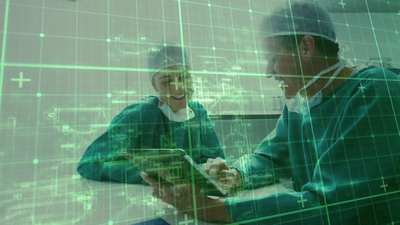 Animation of data processing over diverse male and female surgeons