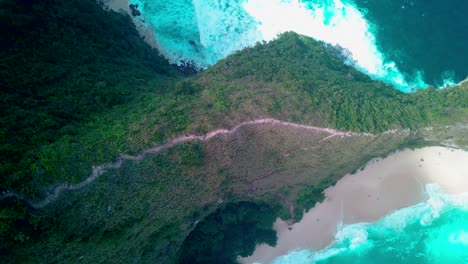 Vogelperspektive-Von-Kelingking-Beach-Auf-Der-Insel-Nusa-Penida