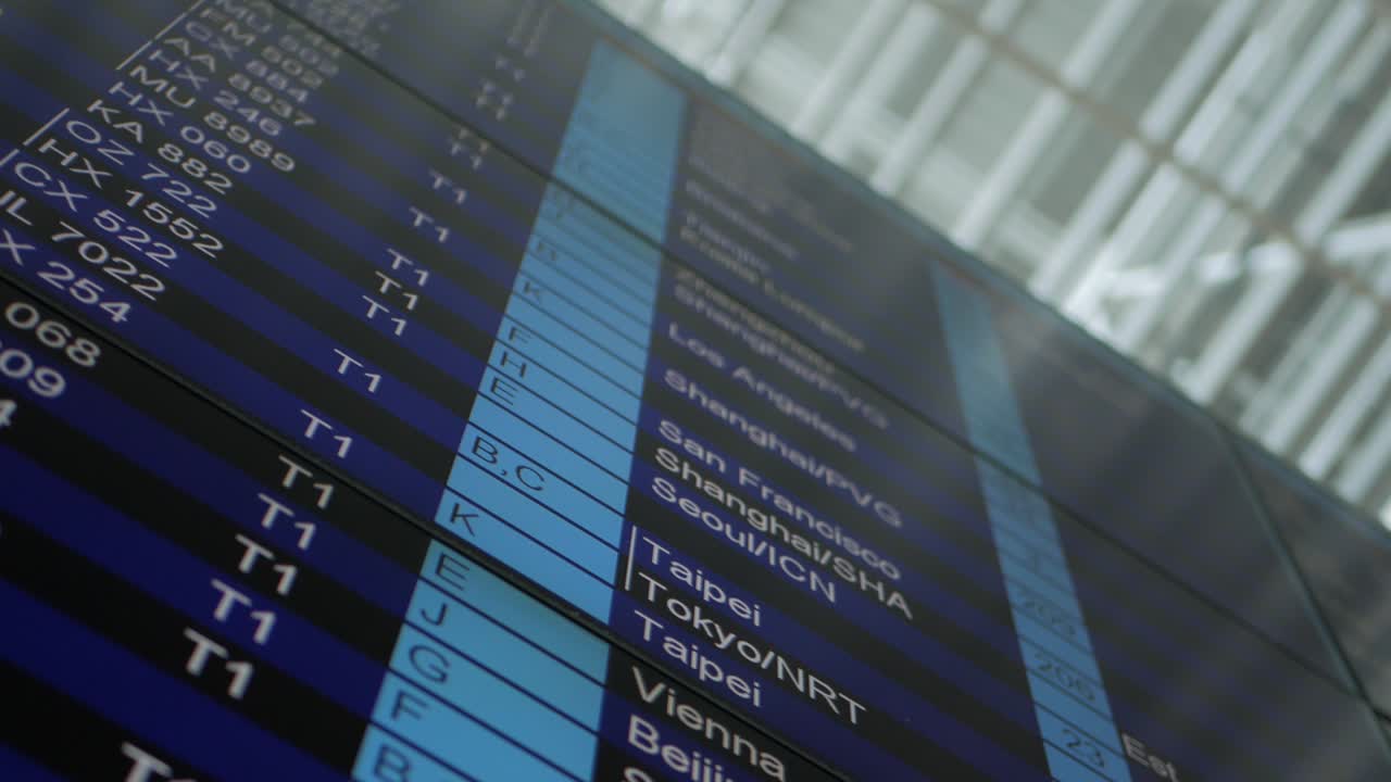junta de salidas de aeropuertos internacionales