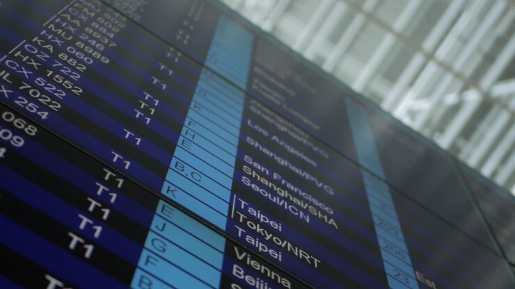 International Airport Departures Board