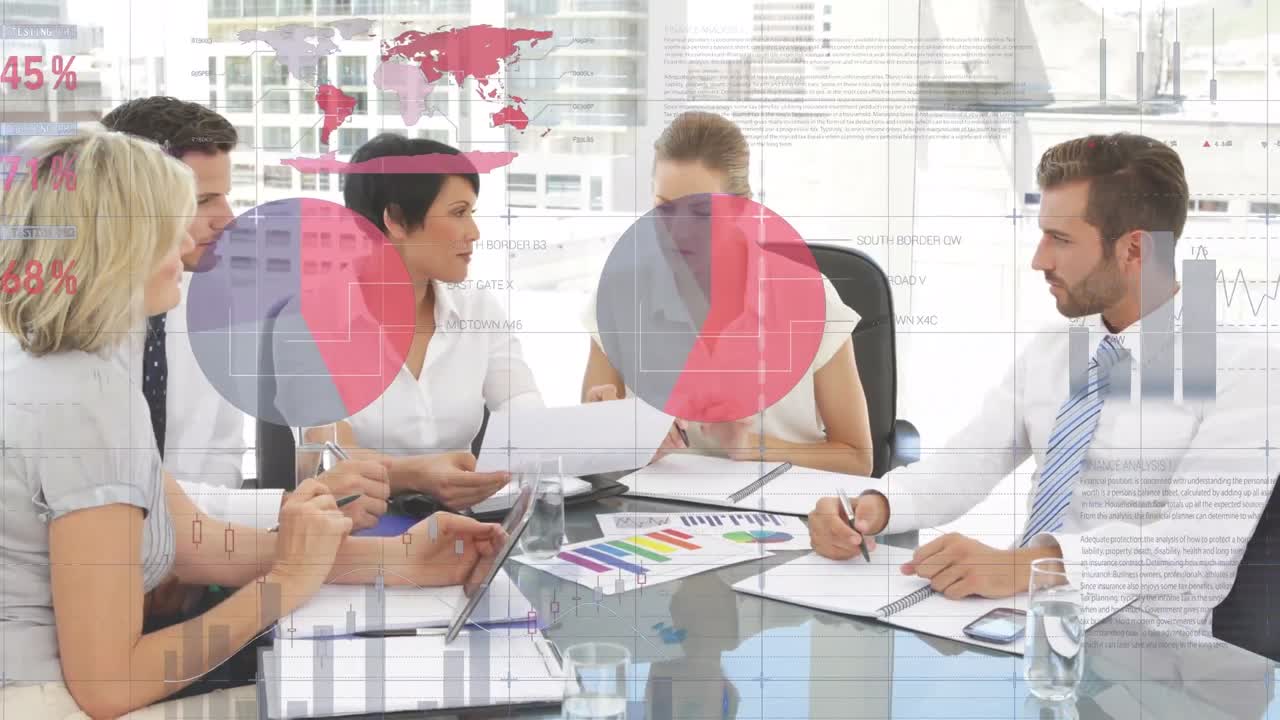 회의에서 기업인들에 대한 통계 및 금융 데이터 처리의 활성화