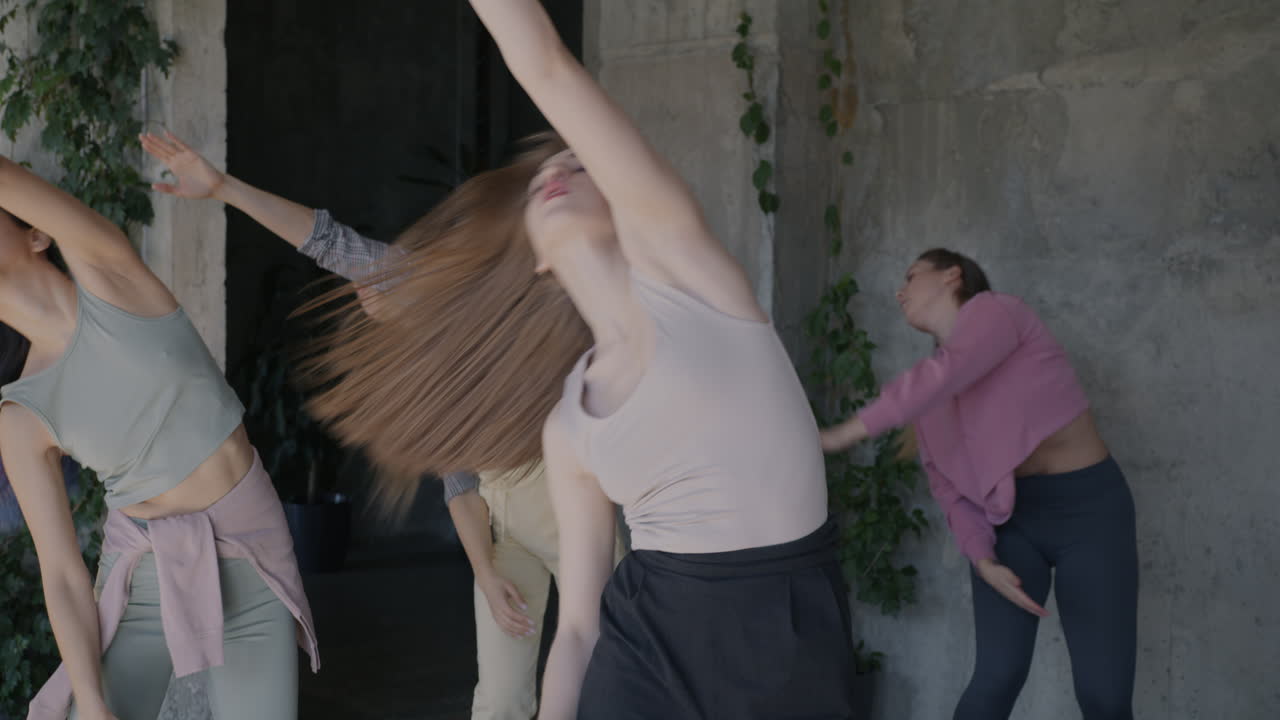 Women in a dance class