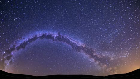 A mesmerizing time-lapse video of the Milky Way, captured with a wide-angle lens