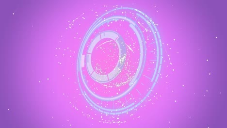 Animation-of-processing-circle-over-violet-background