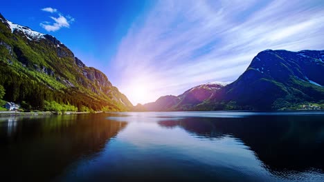la hermosa naturaleza de noruega.