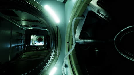 interior of a futuristic spacecraft