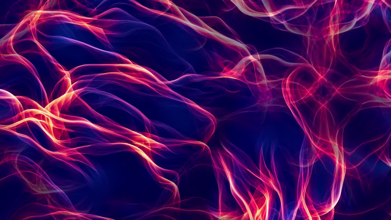 Vibrant Smooth Slow Motion Abstract Flame Background. Modern Wallpaper Backdrop