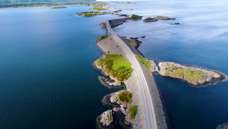 atlantic ocean road aerial footage norway