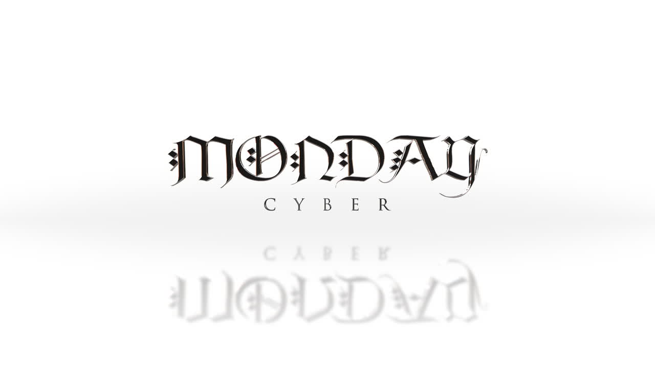 Elegance Cyber Monday Text On White Gradient