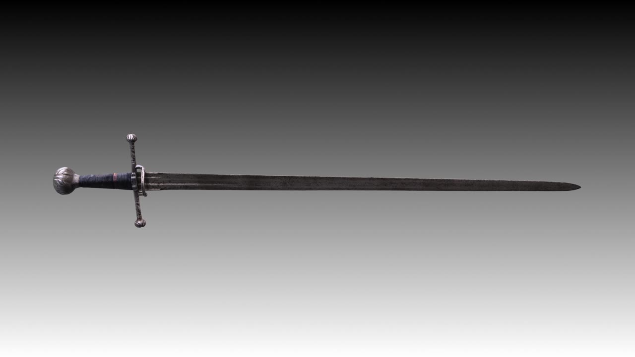 el bucle de rotación de la espada de armamento italiana