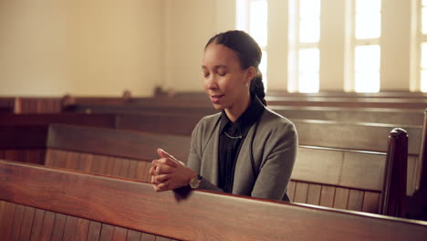 christian church, praying and woman worship