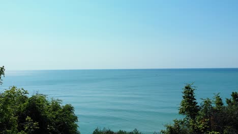 blue sky over calm seascape in balchik