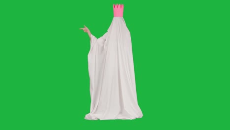 ghost in a crown - green screen