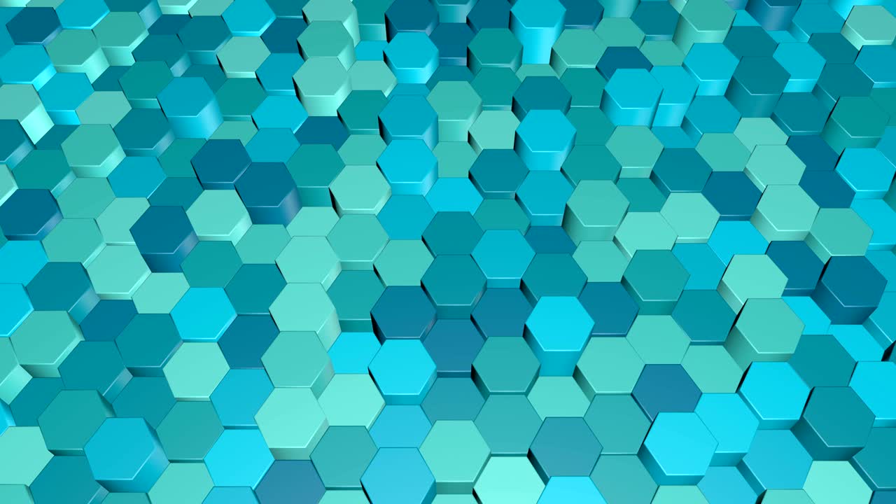 fondo de movimiento hexagonal 3d abstracto.