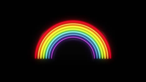la animación de la apariencia del arco iris de las bolas. arcoiris para la esperanza y el deseo generan el estado de ánimo de optimismo. todo estará bien. símbolo de verano. plantilla para el diseño o fondo para niños