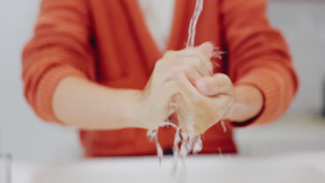 washing hands, water and cleaning at sink