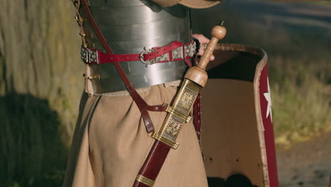 roman soldier in armor