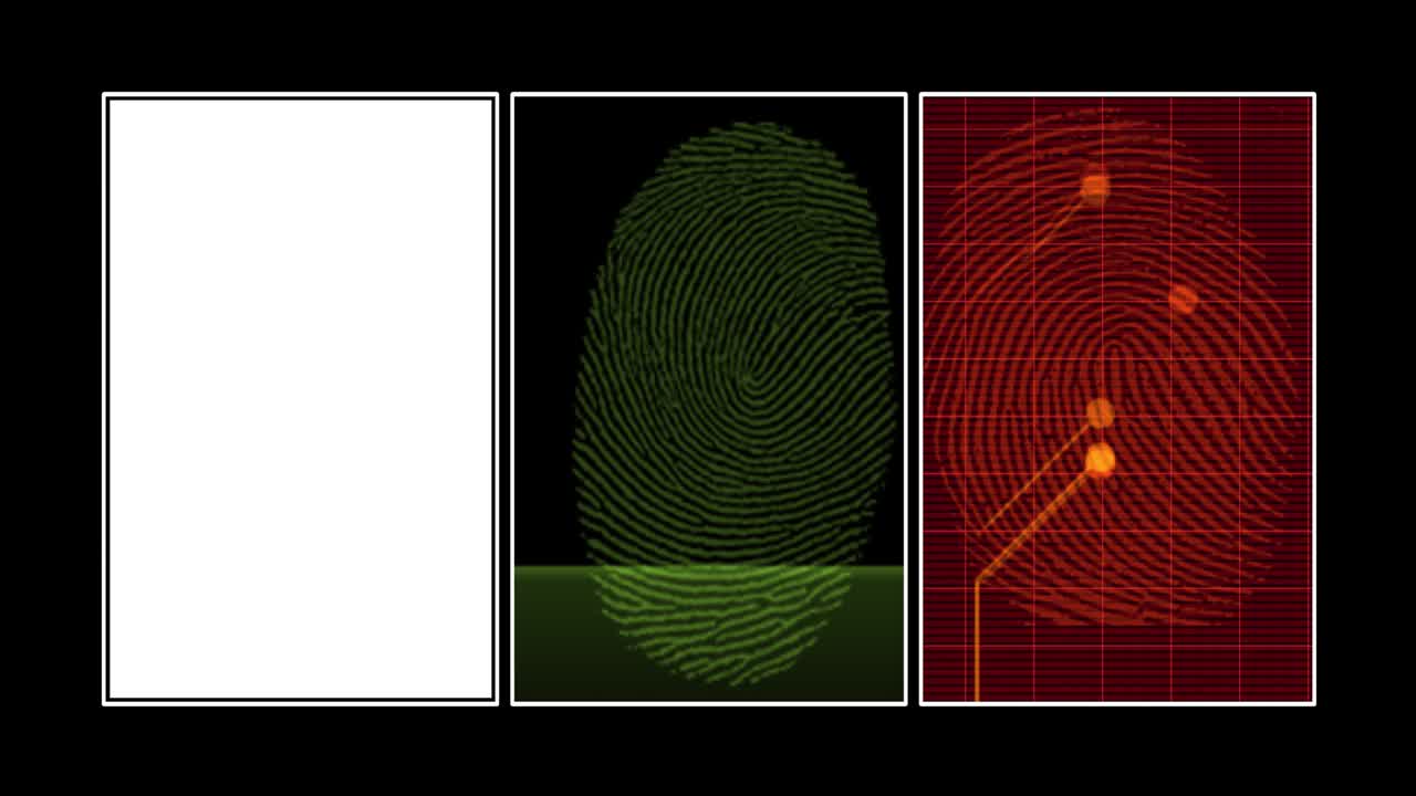 сканер отпечатков пальцев.