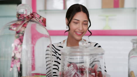 Retail,-smile-and-bakery-with-woman-in-store