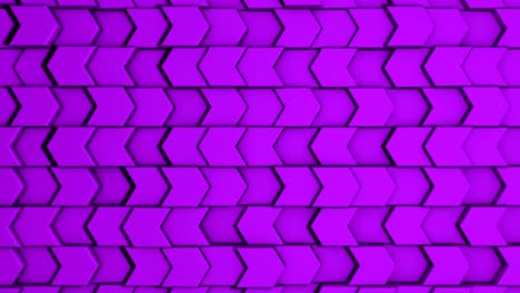 animación en 3d de elegantes flechas de piedra en la pared.