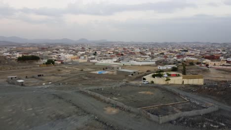 Aerial-flying-over-construction-site-in-Jeddah,-Saudi-Arabia