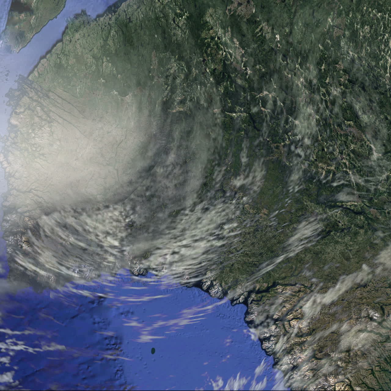 우주에서 온 허리케인 위성 지구 폭풍 태풍 기후 구름 날씨 4k
