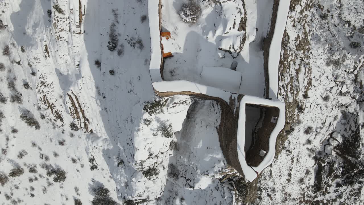 vista aérea antigua estructura de piedra