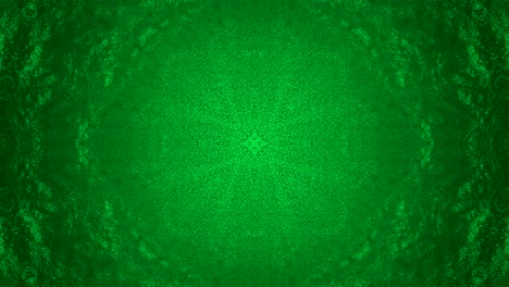 kaleidoscopio de color verde abstracto en 3d.