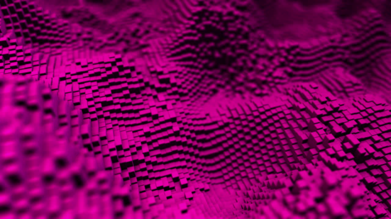 abstracto de fondo de ondas de voxel 3d