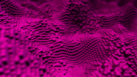 abstract 3d voxel wave background