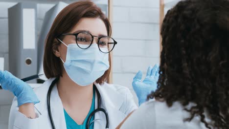 doctor discussing with patient