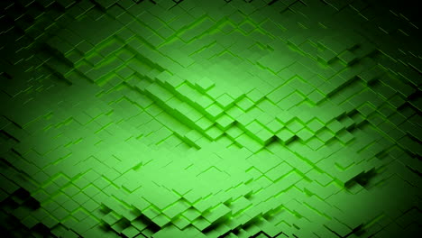 abstract green cubic pattern background