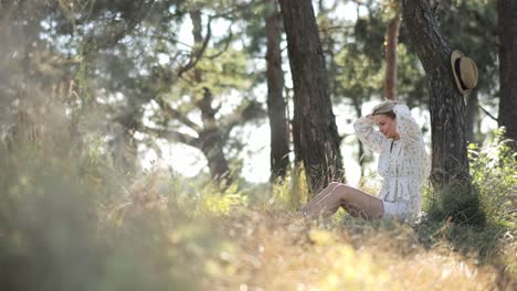 a beautiful peaceful scene of an artist creatively painting in a picturesque and vibrant outdoor