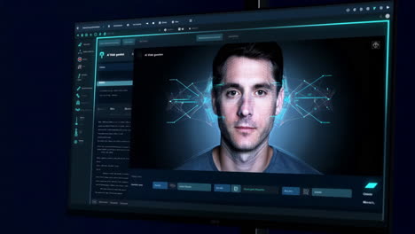 facial recognition technology on a digital interface