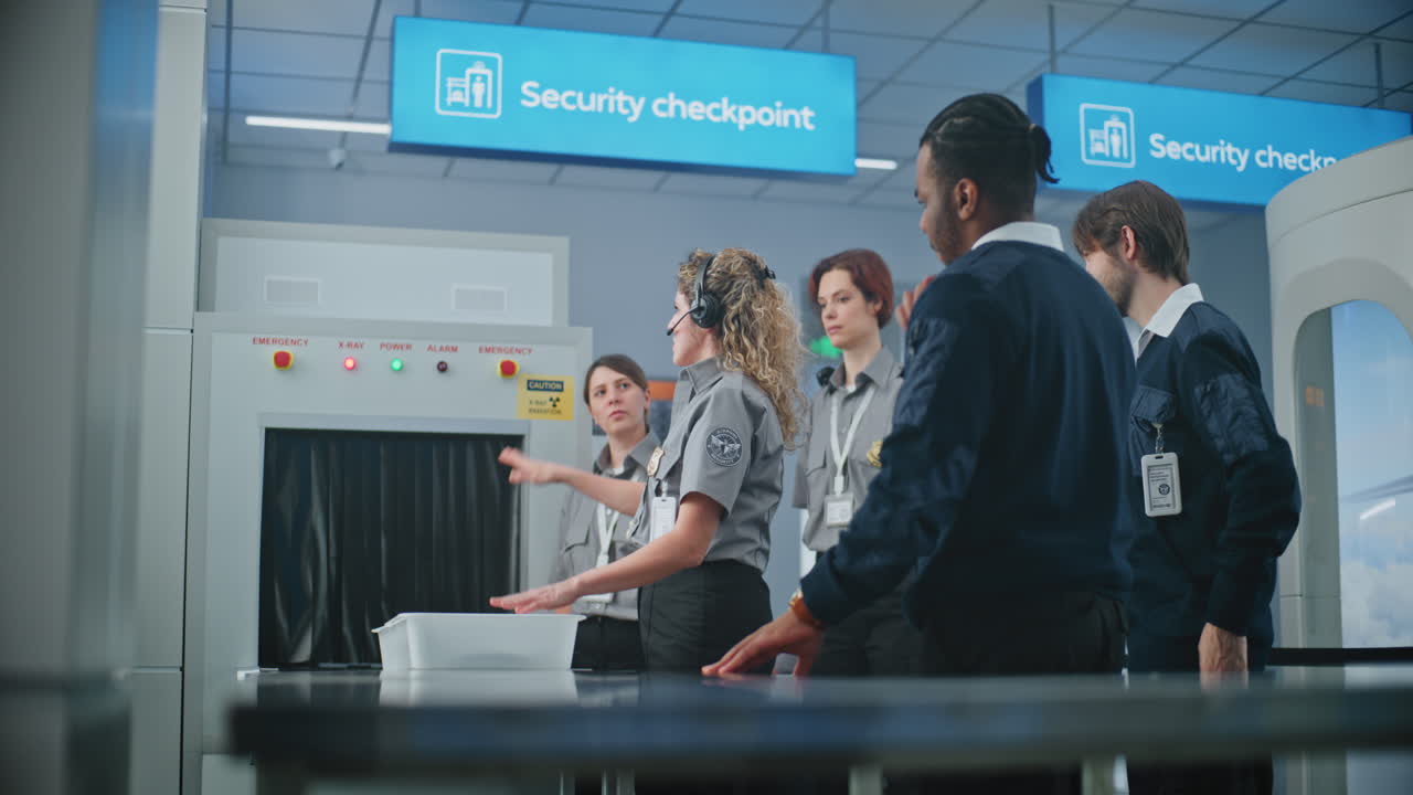 공항 보안 체크포인트