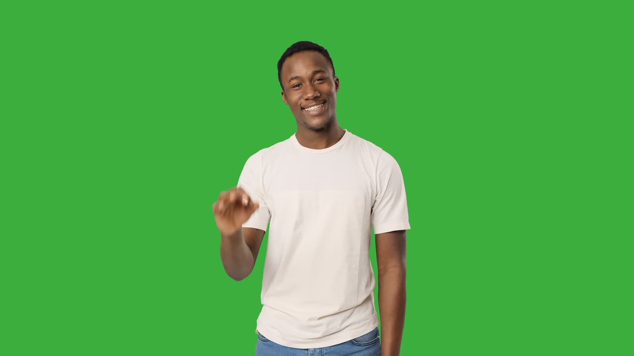 Man doing ok gesture with hand