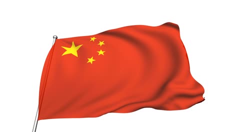bandera de china (semi-transparente, en bucle, canal alfa)