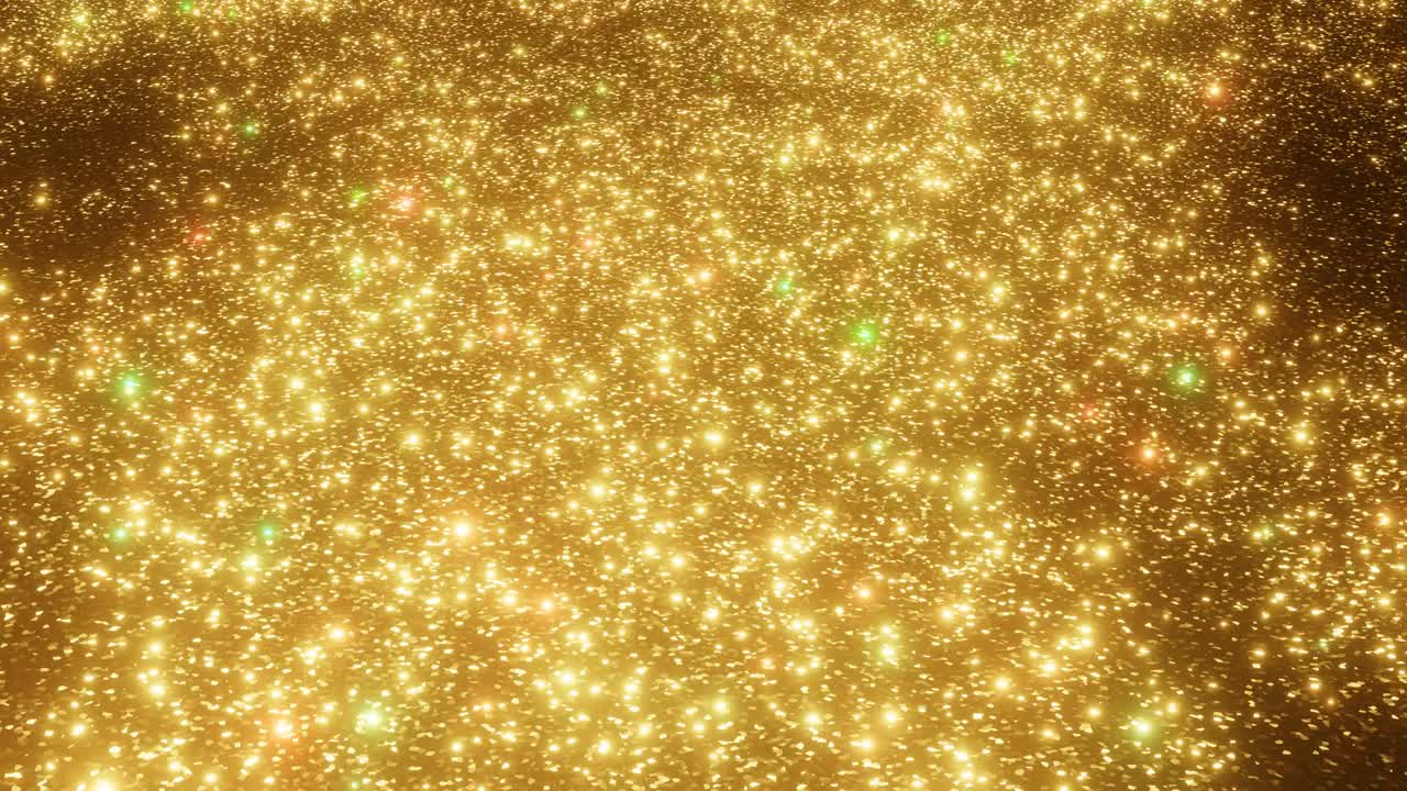 3d 루프, 반이는 천천히 움직이는 황금 반이는 파도, 축제 배경, 4k