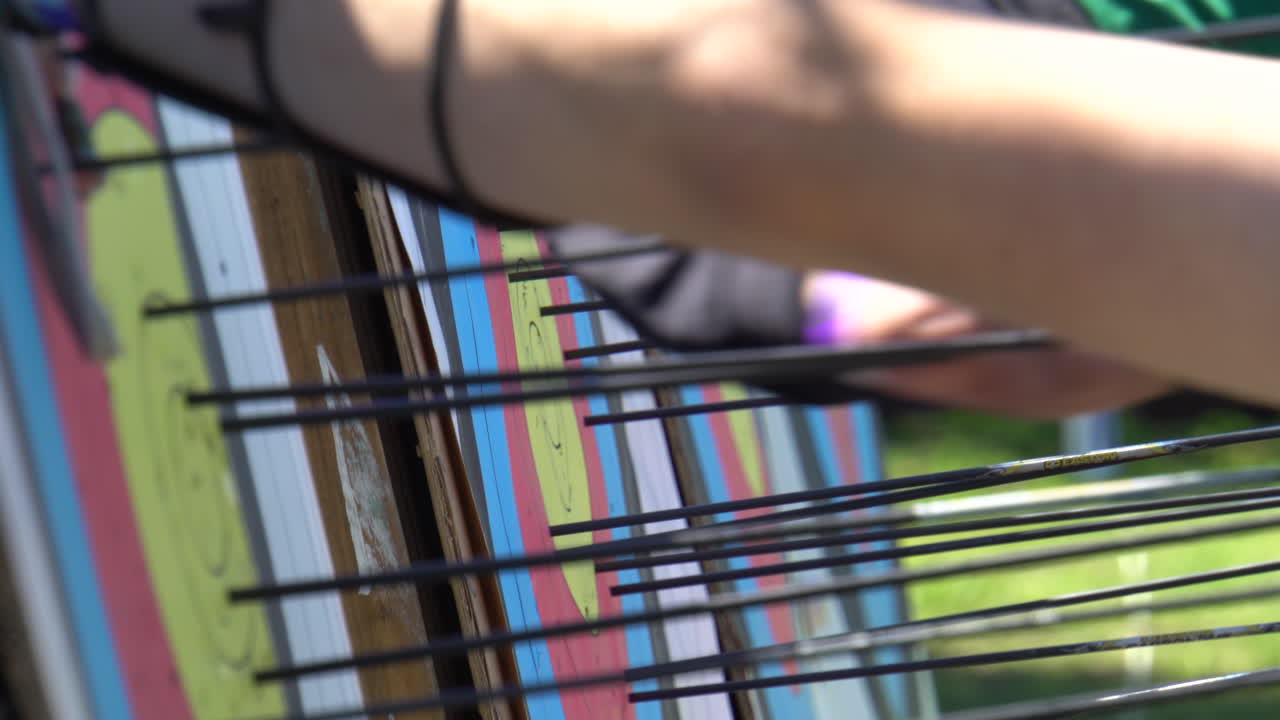 extraction of arrows on the target