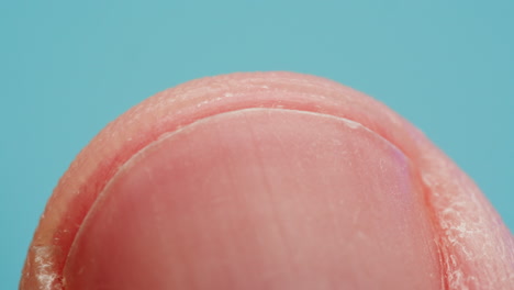 close-up of a fingernail