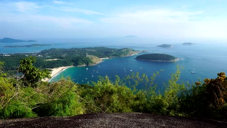 scenery landscape view phahindum viewpoint new landmark in phuket thailand,near promthep cape,beautiful andaman sea