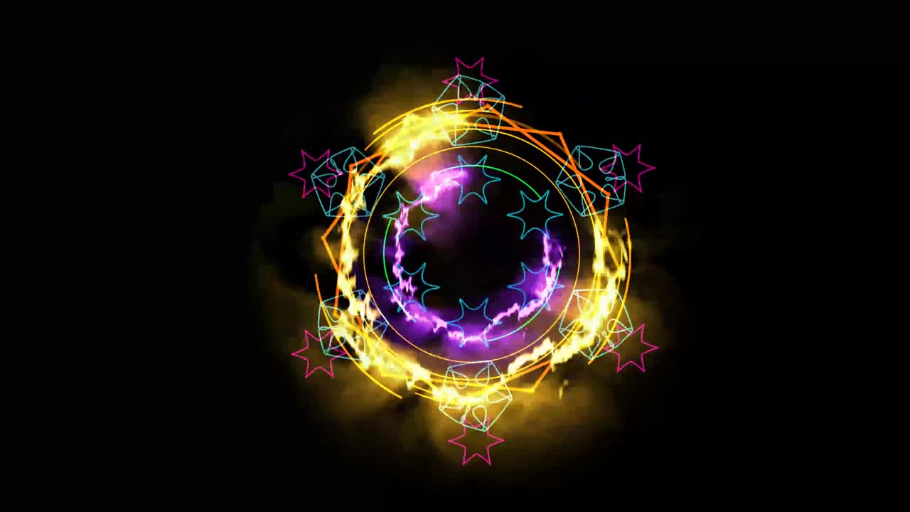 불 에너지 마법 무기 노란색 강력한 주변