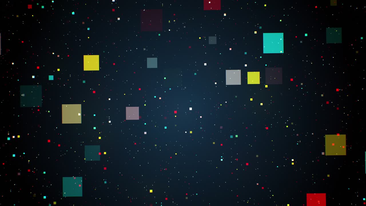 abstracto bloques de color en movimiento en segundo plano. concepto de tecnología de grandes datos. movimiento del flujo de datos digitales. red de transferencia y almacenamiento de datos de cadena de bloques. código digital. bucle sin costuras