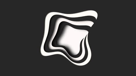 las rayas onduladas dinámicas en blanco y negro crean un diseño abstracto