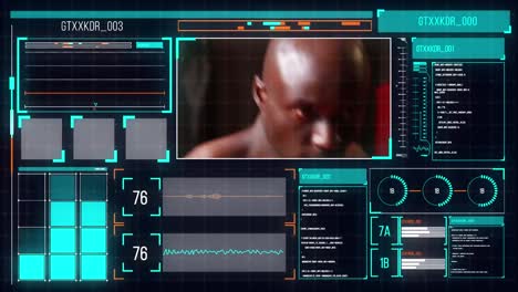 Animación-De-Pantalla-Con-Procesamiento-De-Datos-Sobre-Boxeo-Afroamericano