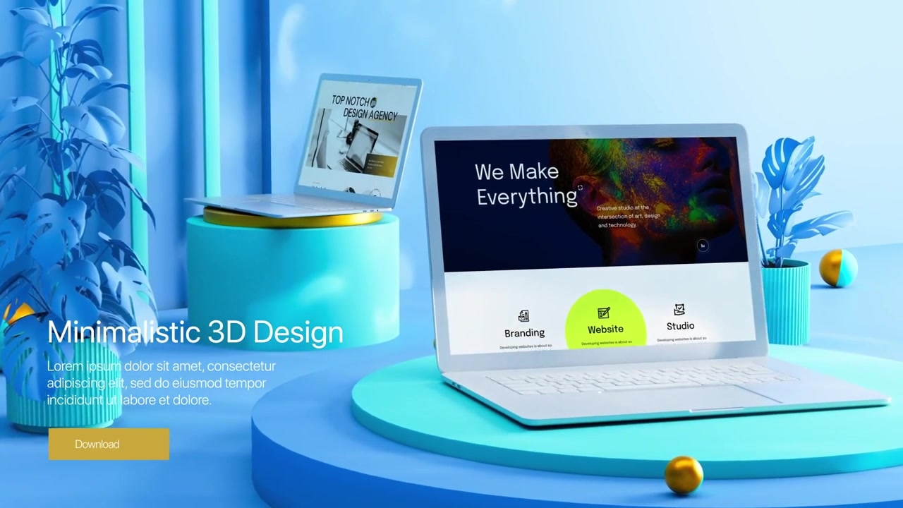 Responsive Web App Interface Display