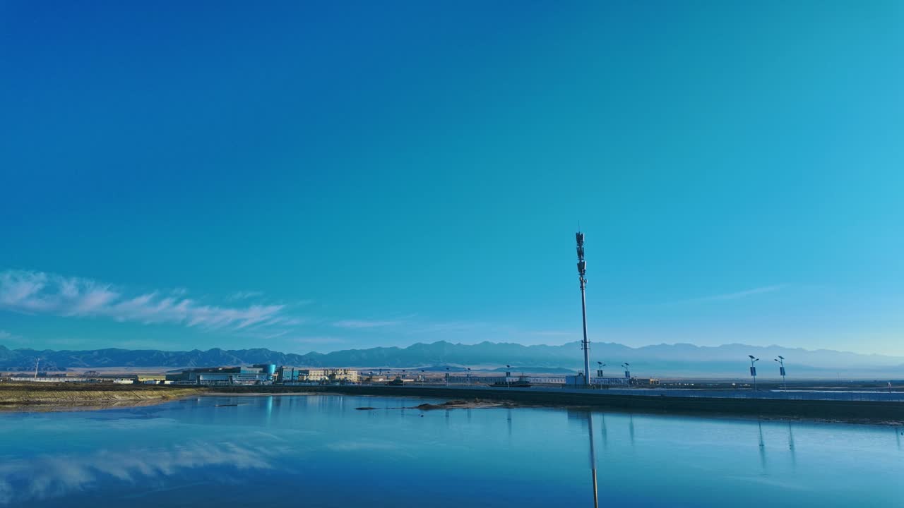 茶卡塩湖 - 中国青海省の塩湖 - ドローン撮影