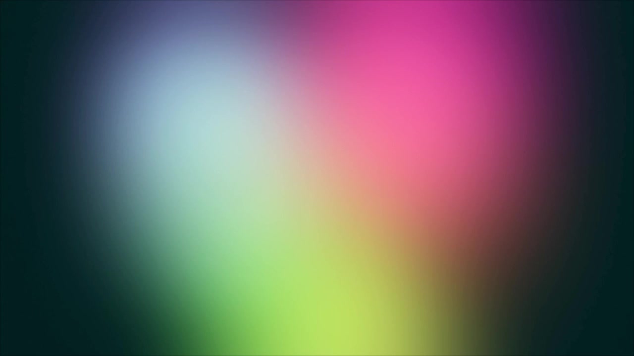 Dynamic spectrum gradient background shifting slowly through rich purple teal and yellow tones, seamless loop