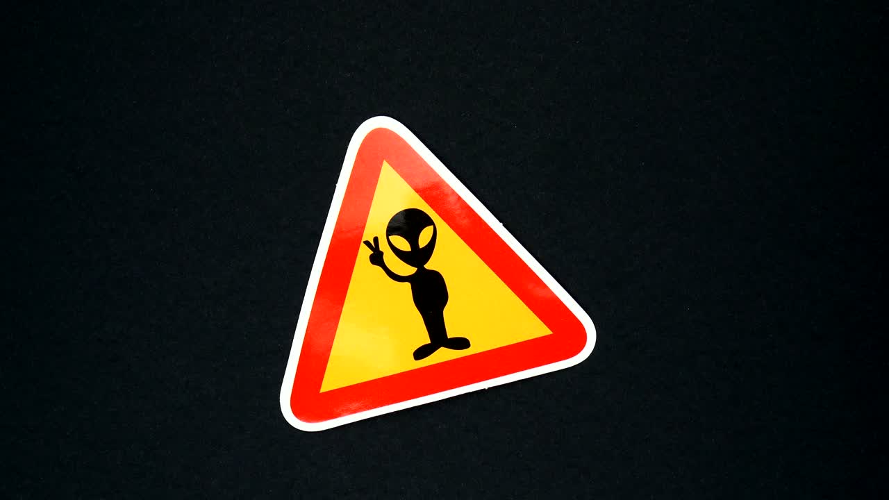 alienígenas, señal de advertencia de ovnis.